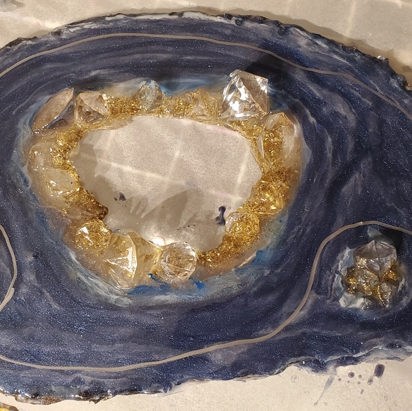 Geodes abstract wall art paintings embellished art - Picture 12 of 15